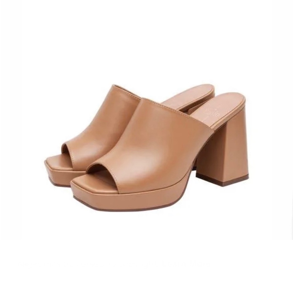 Paolo Tan Leather Mules - Picture 10 of 14
